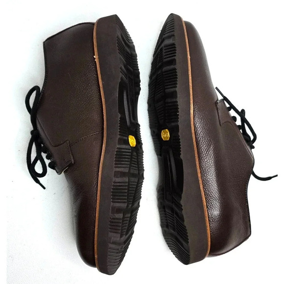 Samuel Hubbard Men's Highlander Oxford Shoes BROWN Pebble Grain Leather 9 W US - Picture 3 of 10